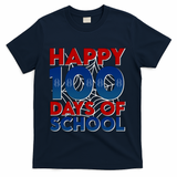 Happy 100 Days Of School Cute Superhero T-Shirt - Navy
