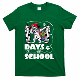 Happy 101 Days Of School Funny Dabbing Dog Pencil T-Shirt - Green