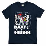 Happy 101 Days Of School Funny Dabbing Dog Pencil T-Shirt - Navy