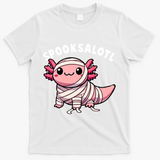 Halloween Axolotl Spooksalotl Funny Axolotl T-Shirt - White