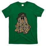 Halloween Camouflage Camo Ghost Hello Hunting Season T-Shirt - Green