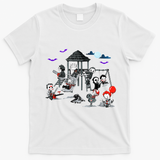 Horror Clubhouse In Park Halloween T-Shirt - White