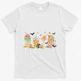 Halloween Coffee Latte Lover T-Shirt - White