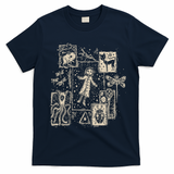 Horror Coraline Movie T-Shirt - Navy Blue