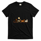 Halloween Dachshund Costumes Spooky Wiener Dog T-Shirt - Black