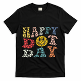 Happy Dot Day Shirts For Teacher Smile Face T-Shirt - Black