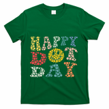 Happy Dot Day Shirts For Teacher Smile Face T-Shirt - Green