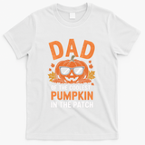 Halloween Dad Of The Coolest Pumpkin In The Patch Gift T-Shirt - White