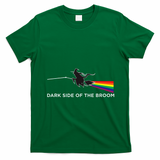 Halloween Dark Side Of The Broom Classic Rock Witch T-Shirt - Irish Green