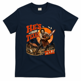 He's From Texas I Can Tell Funny Horror Movie Halloween T-Shirt - Navy Blue