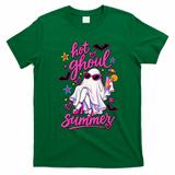 Hot Ghoul Summer Funny Cute Halloween T-Shirt - Irish Green