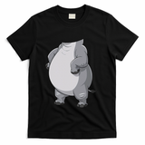 Hippo Hippopotamus Costume Gift T-Shirt - Black