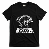 Hot Jimothy Summer Funny Raccoon Meme T-Shirt - Black