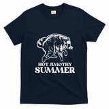 Hot Jimothy Summer Funny Raccoon Meme T-Shirt - Navy Blue