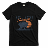 Hot Jimothy Summer Funny Viral Raccoon Meme T-Shirt - Black