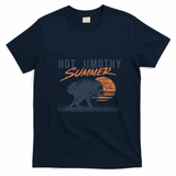 Hot Jimothy Summer Funny Viral Raccoon Meme T-Shirt - Navy Blue