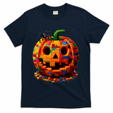Halloween Master Builder Pumpkin T-Shirt - Navy