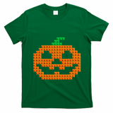 Halloween Master Builder Pumpkin Brick Building Block T-Shirt - Irish Green