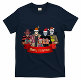 Horror Merry Christmas Halloween Friends Funny Costume T-Shirt - Navy