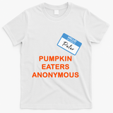 Hello My Name Is Peter Pumpkin Eaters Anonymous T-Shirt - White