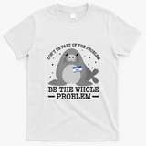 Hello My Name Is Neil Funny Seal Character Gift T-Shirt - White