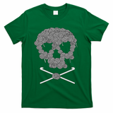 Halloween Skull Crochet Lovers Yarn Funny Skeleton T-Shirt - Green