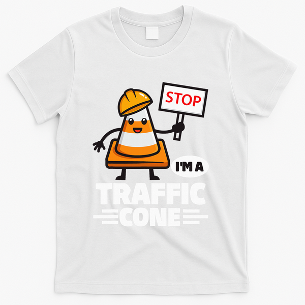 Halloween Traffic Cone Costume IM A Traffic Cone T-Shirt - White