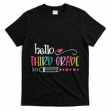 Hello Third Grade Fun 3rd Grade To School Gifts T-Shirt - Black