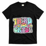 Hello Third Grade Team 3rd Grade Girl Teacher Back To School T-Shirt - Black