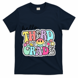 Hello Third Grade Team 3rd Grade Girl Teacher Back To School T-Shirt - Navy