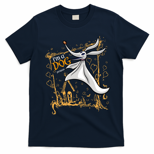 I’M A Dog Person Halloween Dog Zero Dog Nightmare T-Shirt - Navy Blue