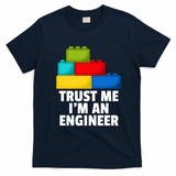 I´m An Engineer Building Blocks Brick Toy Builder T-Shirt - Navy Blue