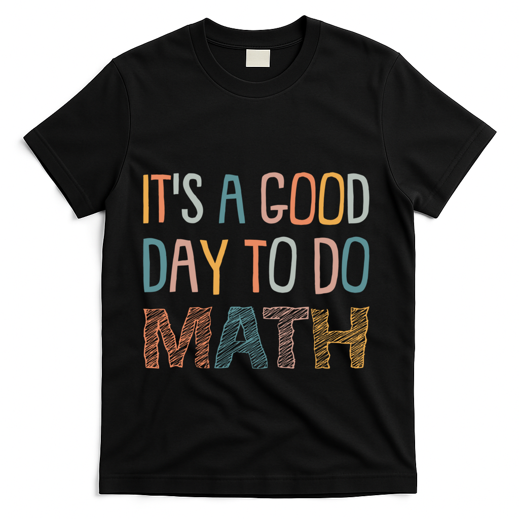 ItS A Good Day To Do Math Funny Back To School Math Teacher Meaningful Gift T-Shirt - Black