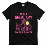 It's A Great Day To Kill Cancer Cowboy Vintage T-Shirt - Black
