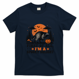 I'm A Spooky Delight Halloween Raccoon Funny T-Shirt - Navy Blue