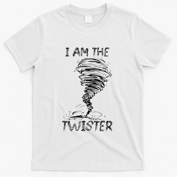 I Am The Twister Scary Storm Tornado Weather Costume T-Shirt - White