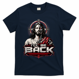 I’ll Be Back Cyber Jesus T-Shirt - Navy