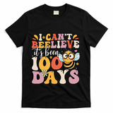 I CanT Believe Its Been 100 Days Funny 100 Days Smarter Bee T-Shirt - Black