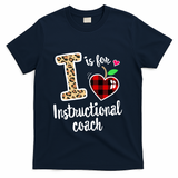 Instructional Coach Crew Back To School Matching Group Cute Gift T-Shirt - Navy