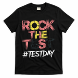Inspire Confidence With Rock The Test Design For School T-Shirt - Black