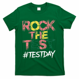 Inspire Confidence With Rock The Test Design For School T-Shirt - Green