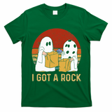 I Got A Rock Halloween Trick Or Treat Ghost T-Shirt - Irish Green
