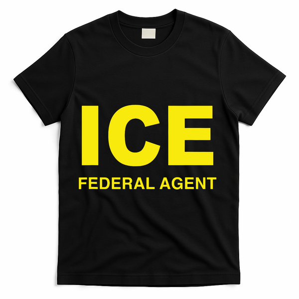 Ice Halloween Costume Federal Agent Police Immigration T-Shirt - Black