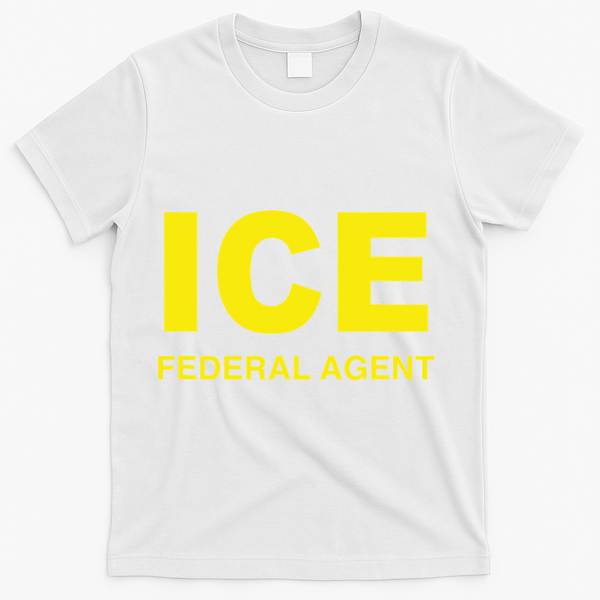 Ice Halloween Costume Federal Agent Police Immigration T-Shirt - White