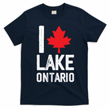I Love Maple Leaf Lake Ontario T-Shirt - Navy Blue