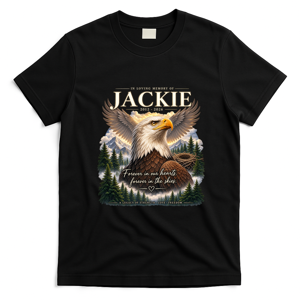 In Loving Memory Jackie Eagle T-Shirt - Black