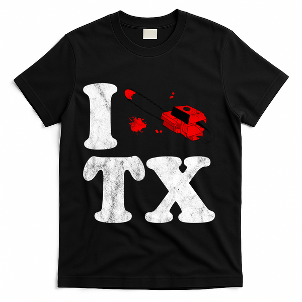 I Love Texas Chainsaw T-Shirt - Black