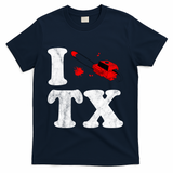 I Love Texas Chainsaw T-Shirt - Navy