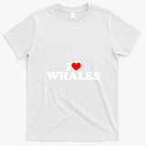 I Love Whales T-Shirt - White