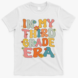In My 3rd Grade Era Groovy Third Grade Back To School Cute T-Shirt - White